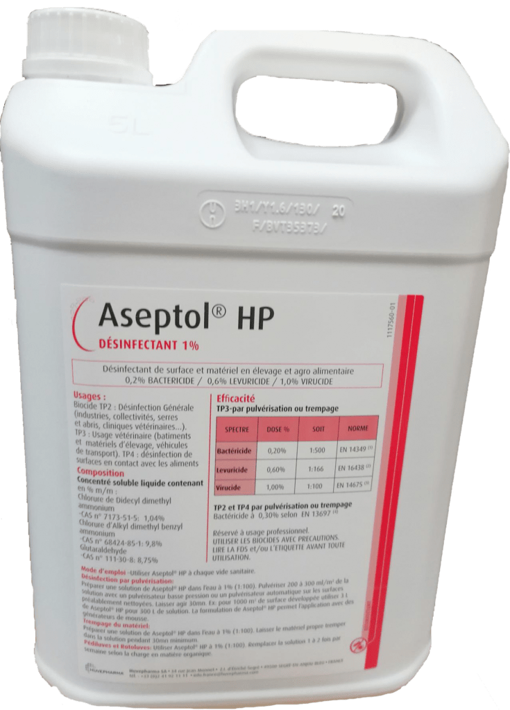 Aseptol HP Géosane, spécialiste de la décontamination d’élevage