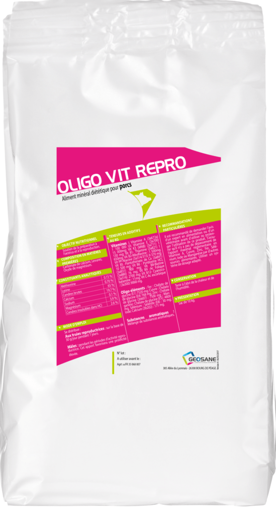 OLIGO VIT REPRO porc Géosane, spécialiste de la nutrition animale